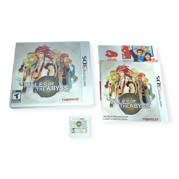 Namco Other - Tales of the Abyss Nintendo 3DS Game with Case Manual Namco ESRB